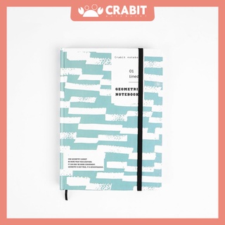 Sổ ruột Dot Crabit Notebuck - Geometric Xanh - sổ dotgrid