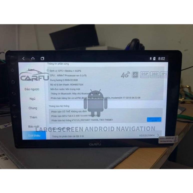 MÀN HÌNH ANDROID CARFU C8 TS8 RAM 2GB/32GB CẮM SIM 4G FULL TÍNH NĂNG PHIÊN BẢN MỚI 2022
