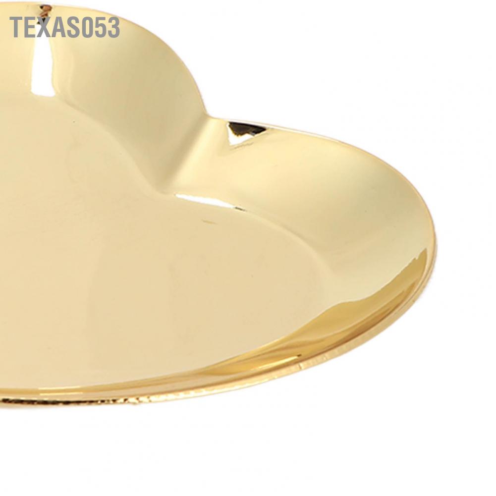 [Hàng mới về] Khay trộn màu sơn/ mỹ phẩm trang điểm/ trưng bày móng tay hình trái tim làm bằng thép không gỉ