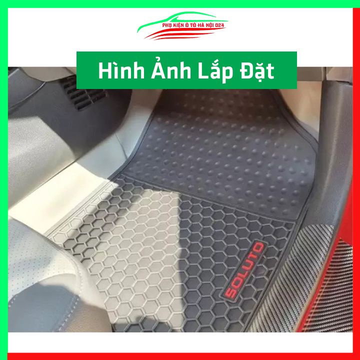 Thảm lót sàn cao su cho xe SOLUTO 2021-2022 hàng chuẩn theo xe chịu lực tốt