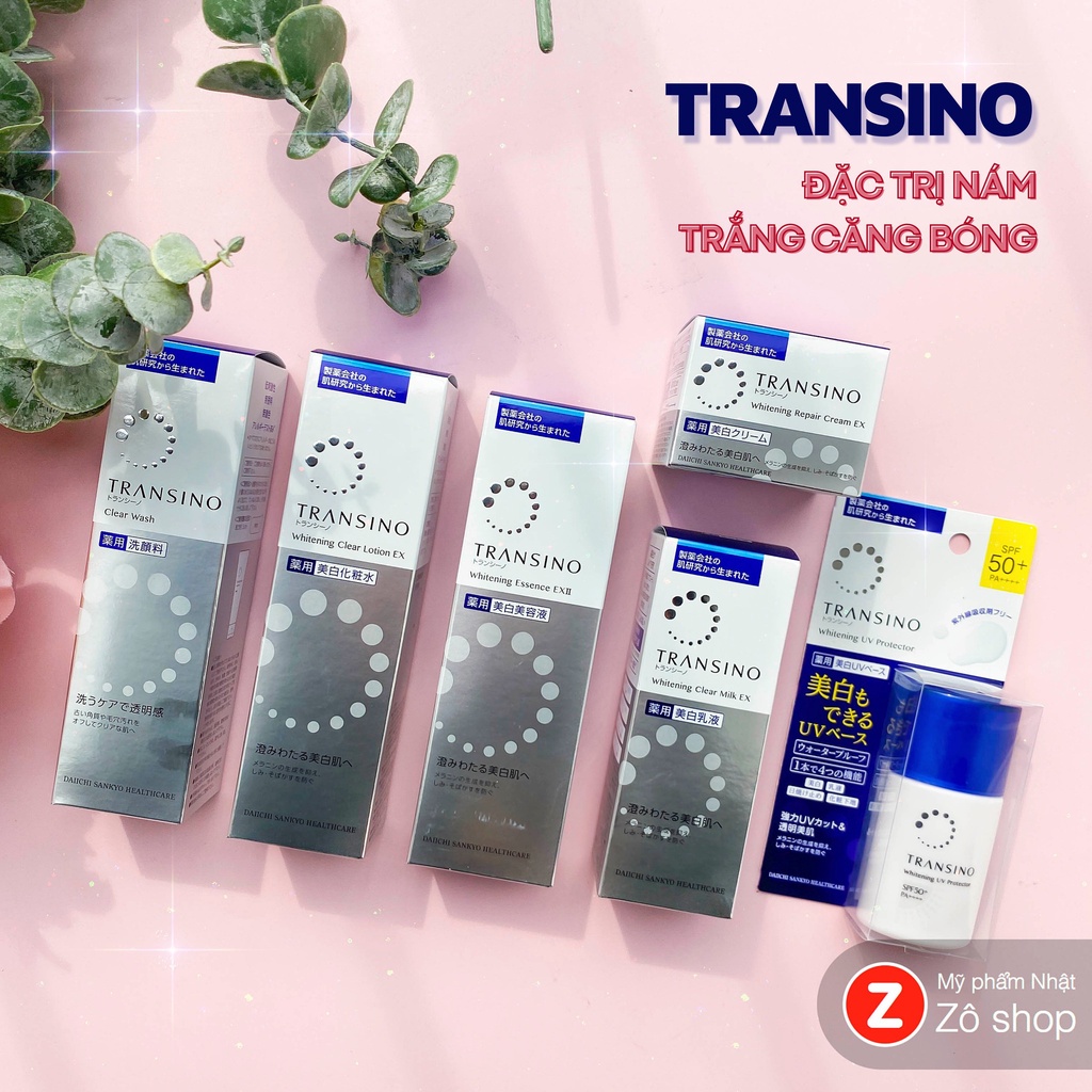 Set Transino Giảm Nám Tàn Nhang, Dưỡng Trắng Căng Bóng, Chống Lão Hóa