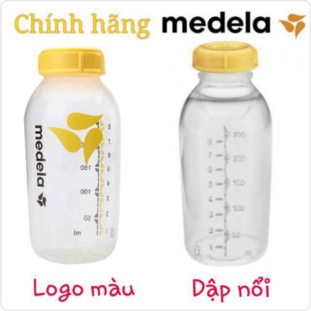 Bình Sữa Medela 150ml và 250ml-  HÀNG CHÍNH HÃNG - Bình chứa trữ sữa mẹ 150ml,  250ml (Dùng cho mọi loại máy của MedeIa)