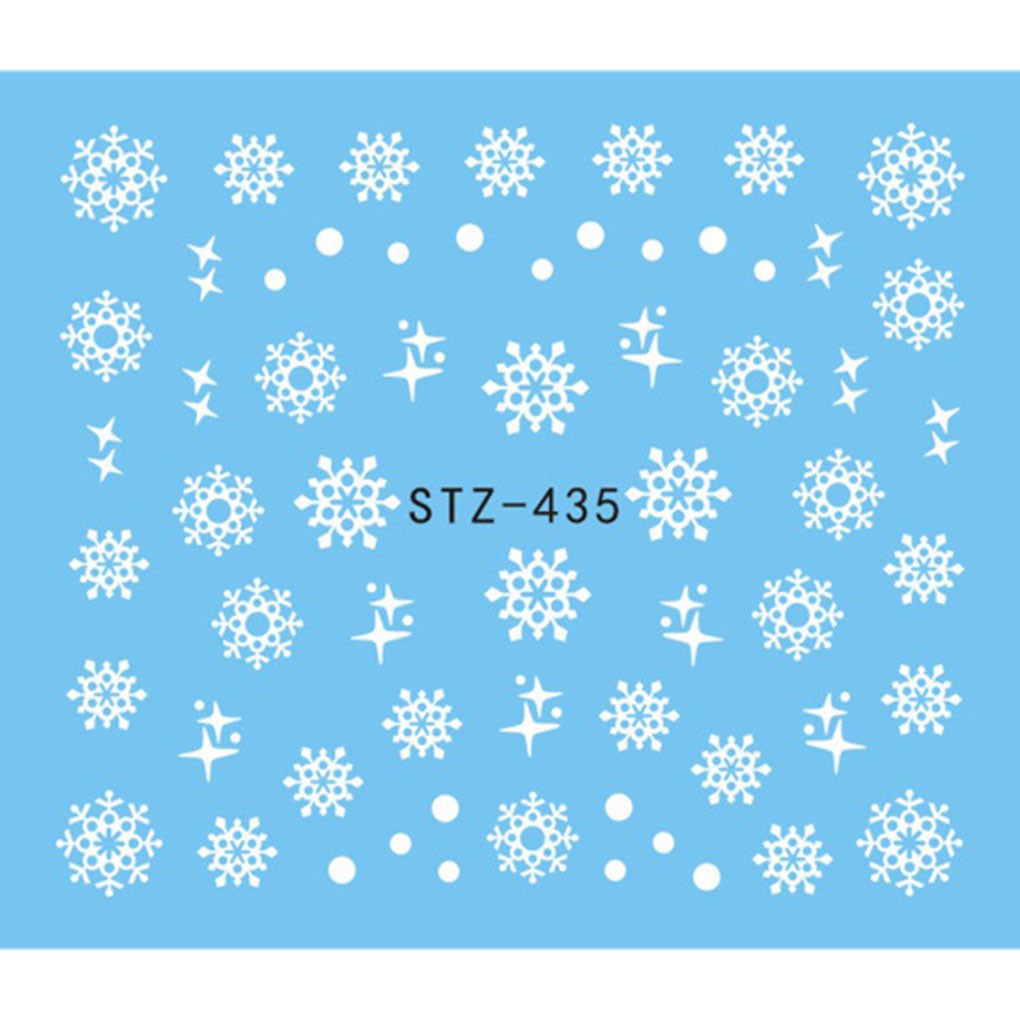 [Hàng mới về] Miếng dán trang trí móng tay họa tiết giáng sinh xinh xắn làm đẹp cho nữ