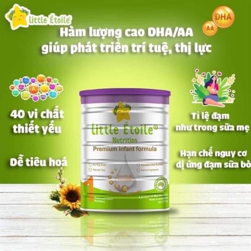 Sữa Little Étoile Nutrition Số 1 - Số 2 - Số 3 900G Date 2023