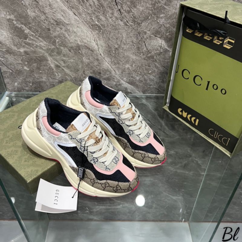 lo Giày Thể Thao Nữ Đế Hồng Da Mềm Êm Fullbox Bill Túi Hãng Cao Cấp