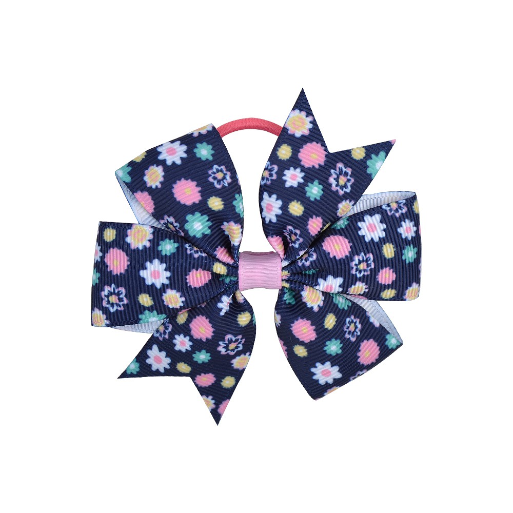 Dây cột tóc KIDSBOWS in hoa 20 màu tùy chọn cho bé