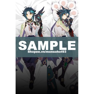 Vỏ gối (dakimakura) Xiao Genshin Impact (2 mặt)