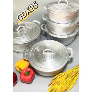 Nồi gang đúc cao cấp 25cm siêu dầy bóng đẹp