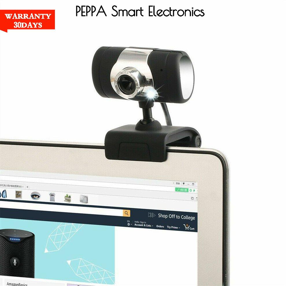 Webcam Usb2.0 Hd 12 Megapixel Màu Trắng Kèm Micro Điều Chỉnh Tự Động Cân Bằng Cho Pc Laptop