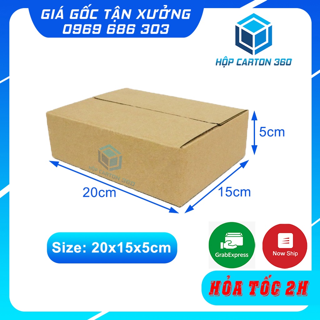 20x15x5 Hộp carton đóng hàng
