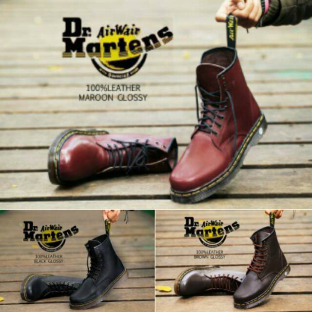 Giày Bốt Da Dr.martens 100% Chính Hãng Thời Trang Cho Nam