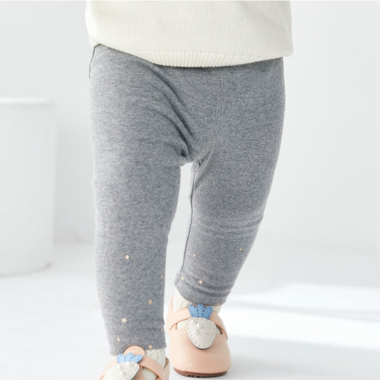 (0-3 tuổi) (ẢNH THẬT) Quần legging thu đông bé gái hãng BALABALA màu ghi xám 200121123002