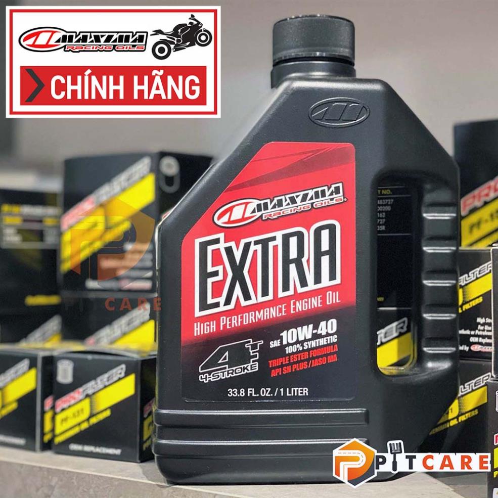 Nhớt Xe PKL Maxima Extra 10W40 100% Synthetic Công Thức Mới Cực Bốc Có Chiết Lẻ
