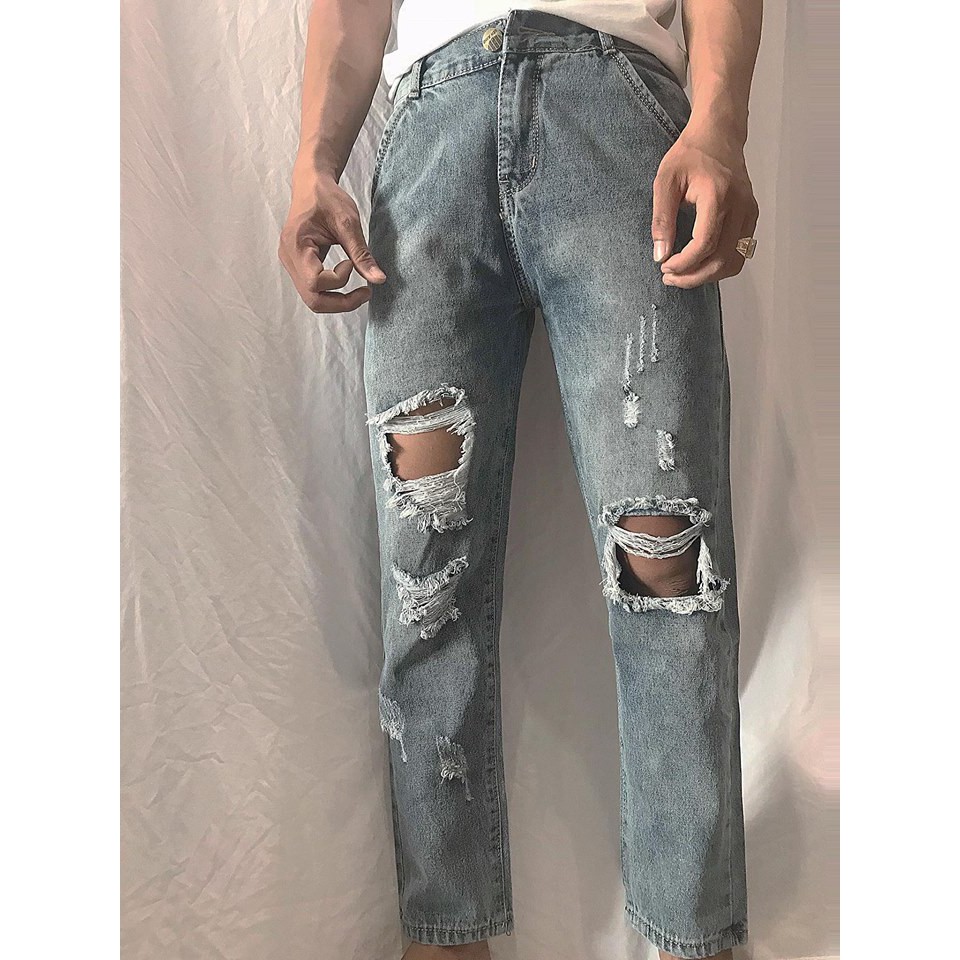 Baggy jean rách ver.2  YAYSHOP cực cá tính