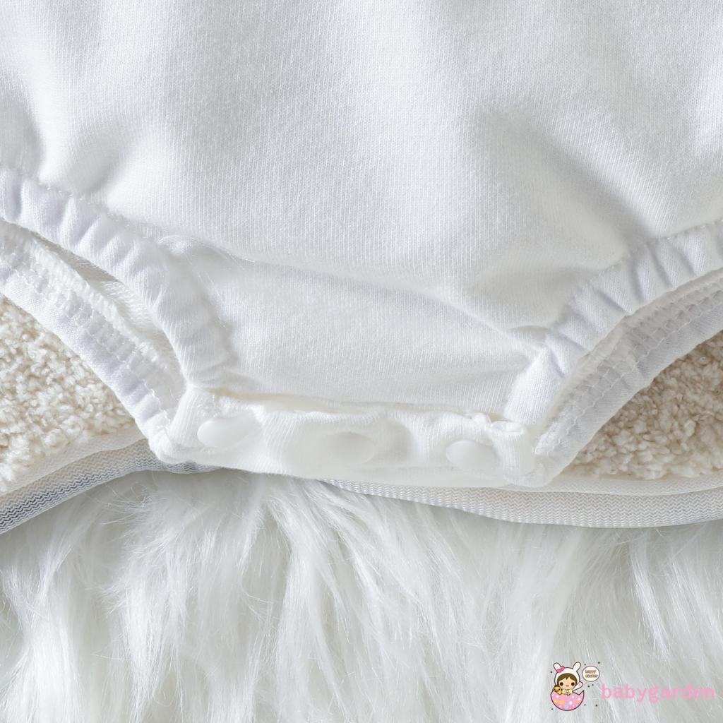 Áo Liền Quần Tay Dài Cổ Tròn In Họa Tiết Giáng Sinh Cho Bé 0-24 Tháng Tuổi