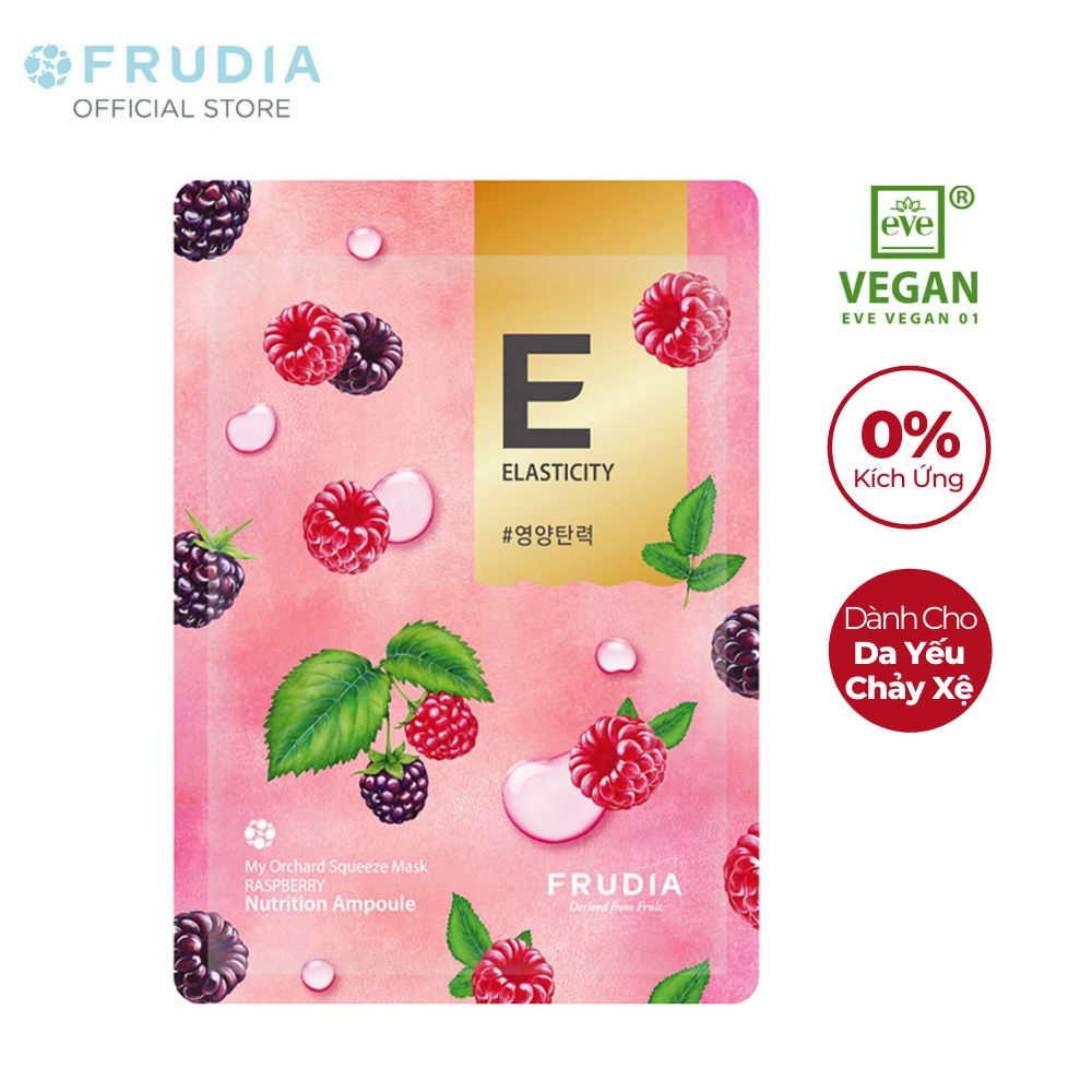 Mặt Nạ Nuôi Dưỡng Làn Da Từ Quả Mâm Xôi Frudia My Orchard Squeeze Mask Raspberry 20ml/1pcs