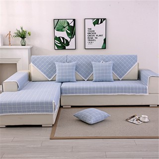 Đệm Lót Ghế Sofa Vải Cotton Dệt Màu Trơn Sang Trọng