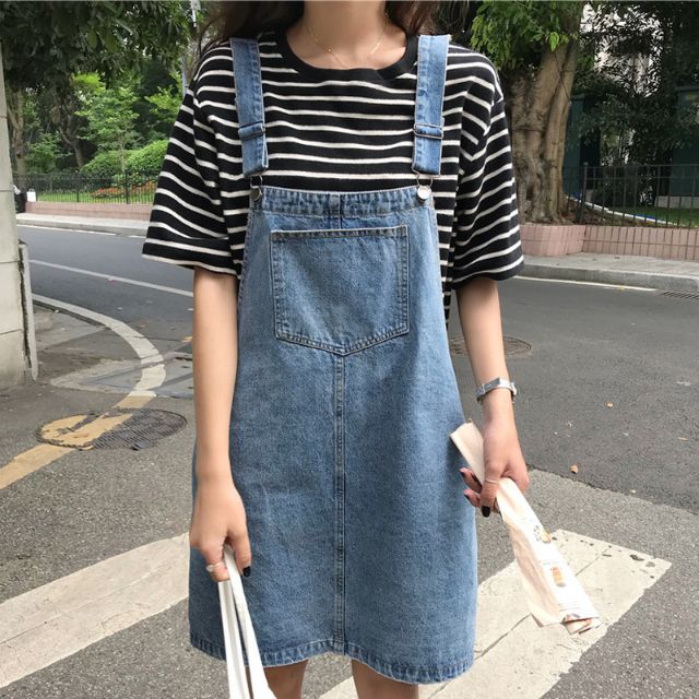 Váy Yếm Jeans Bigsize Order