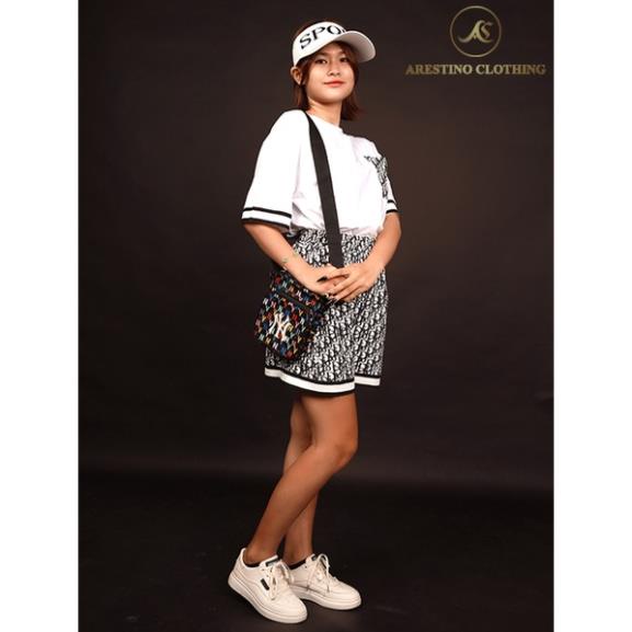 Bộ Set Thun nữ ngắn tay Xanh - Đen AS-WMSE02