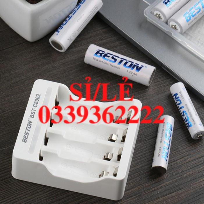 [ HAIANHSHOP ] Bộ 4 Pin sạc AA &amp; AAA Beston Chính Hãng - Bền Bỉ, An Toàn và Thân thiện với môi trường &gt;