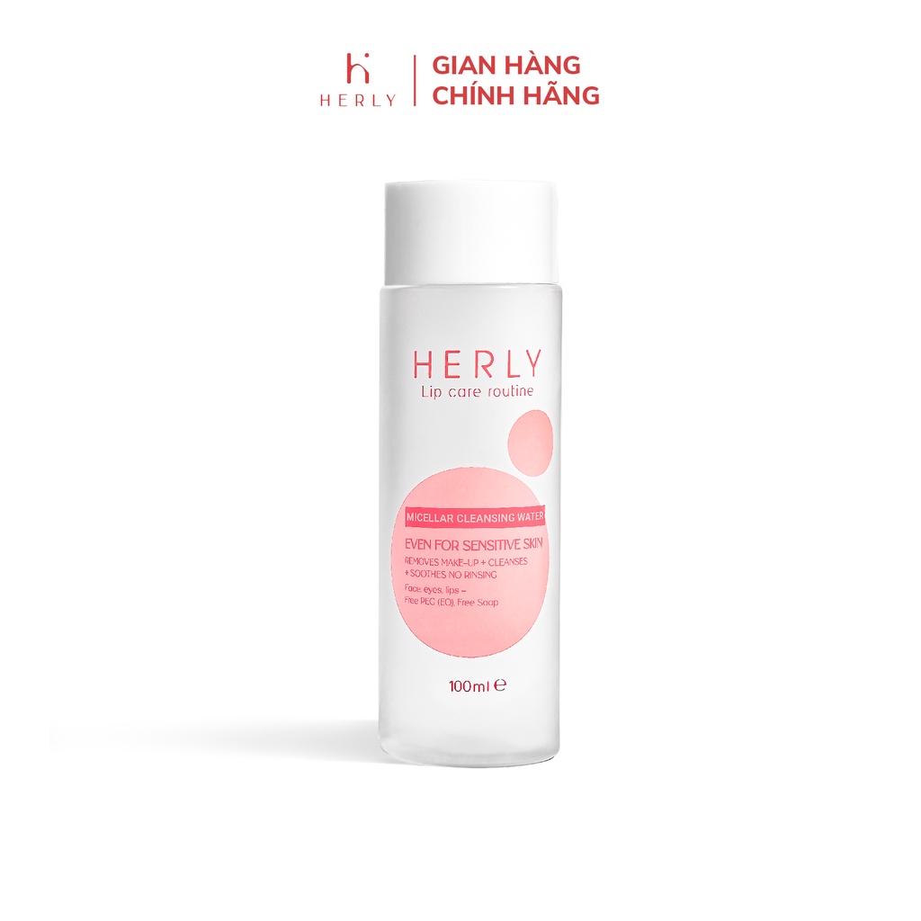 Nước tẩy trang môi HERLY Micellar Cleansing Water 100ml [HL01]