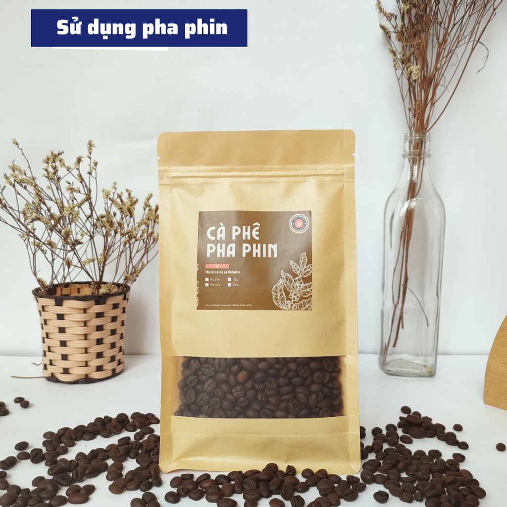 Cà phê nguyên chất cafe rang xay pha phin vị Việt không chất phụ gia đậm đà hương vị truyền thống chế biến tự nhiên 100%