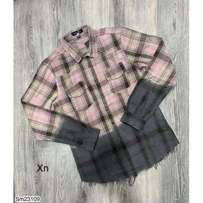 [Sẵn Hàng] Áo Sơ Mi Nam Ami Vải Loang Cao Cấp - Áo Sơ Mi Ami Màu Loang Có Túi Cho Nam