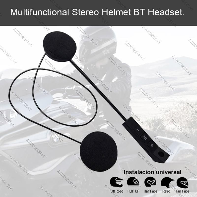 Tai Nghe Bluetooth 4.0 Bt8 Gắn Mũ Bảo Hiểm Tích Hợp Mic Cho Xe Mô Tô