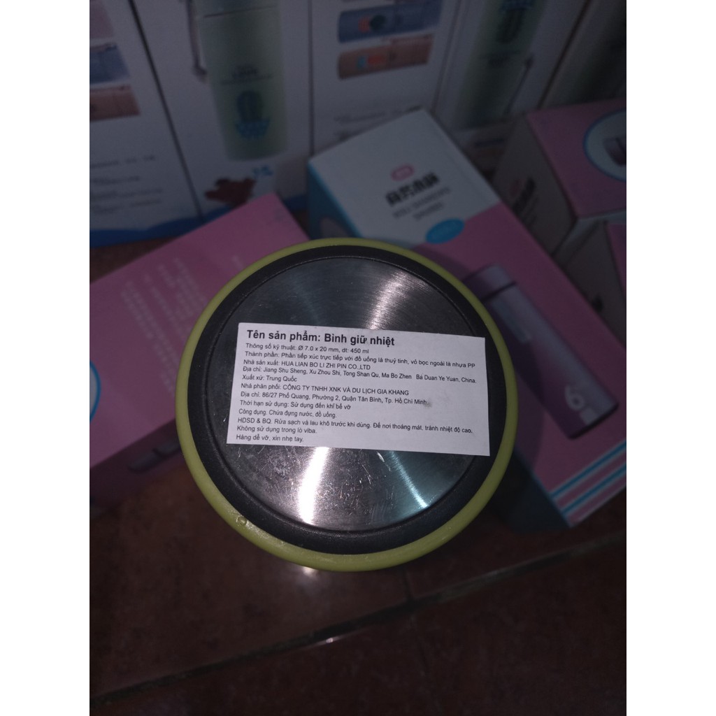 BÌNH GIỮ NHIỆT HÌNH XƯƠNG RỒNG 500Ml ĐƯỢC CHỌN MÀU