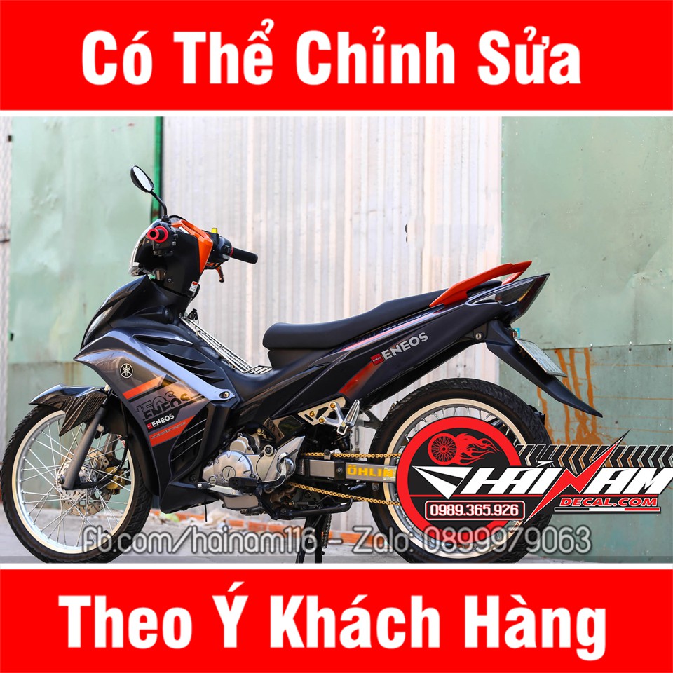 Tem Trùm Exciter 135 Đen Cam Eneos