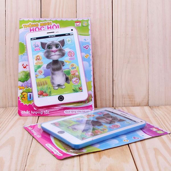 ĐỒ CHƠI Vỉ đồ chơi Ipad mèo Tom Cat 3D thông minh dùng pin có nhạc ( cho bé)