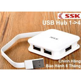 Hub Usb SSK 4 Cổng Usb SHE 035- Chính Hãng 100%, Hỗ Trợ Ổ Đĩa Cứng Di Động