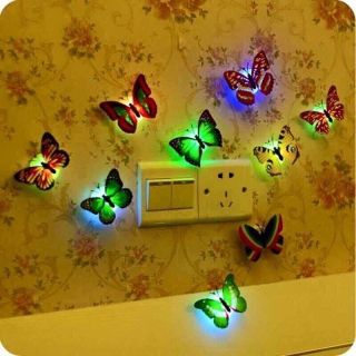 Đèn ngủ bướm phát sáng 3D