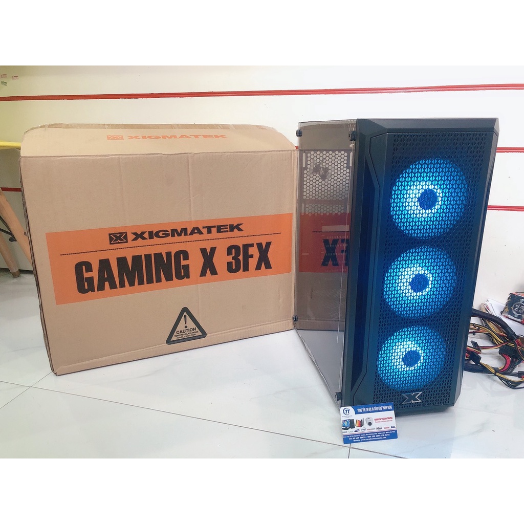 Vỏ Case (Vỏ máy tính) Xigmatek Gaming X 3FX - MỚI Sẵn 3 Fan ARGB Chính Hãng Mai Hoàng