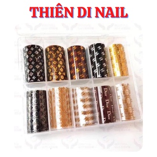 Foil dán móng hoạ tiết thương hiệu Thiên Di Nail