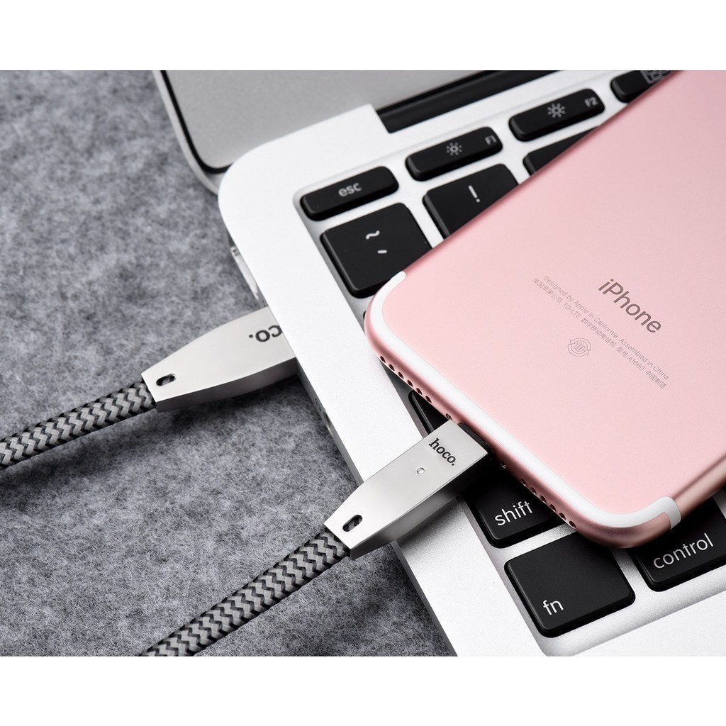 Cáp Sạc Lightning (Iphone) Tự Ngắt Khi Sạc Đầy, Chống Chai Pin, Cháy Nổ Hoco U11