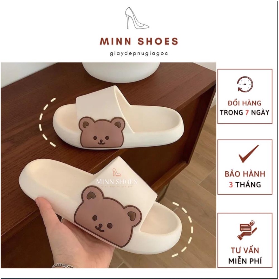 Dép bánh mì gấu ulzzang nam nữ thời trang siêu nhẹ (D63)