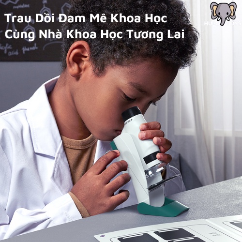 Đồ Chơi Khoa Học Kính Hiển Vi Hulo Toys, Kính Hiển Vi Cầm Tay Cho Bé Thực Hành Nghiên Cứu Khoa Học, Đồ Chơi Giáo Dục