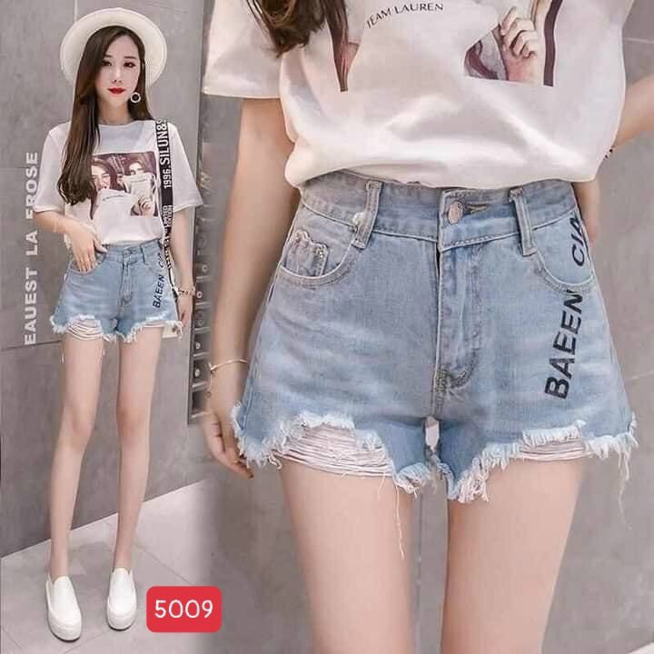 5 MẪU QUẦN SHORT JEAN NỮ ỐNG RỘNG CẠP CAO ULLZANG PHONG CÁCH HÀN QUỐC TRẺ TRUNG NĂNG ĐỘNG- SH01