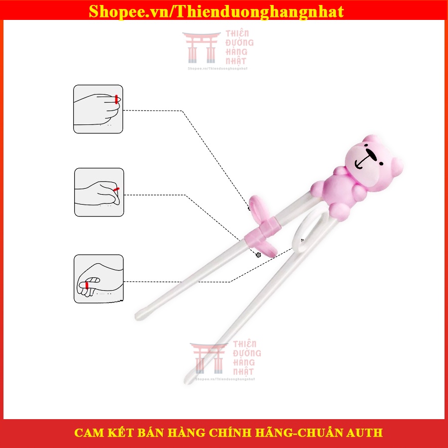 Bộ thìa, dĩa, đũa tập ăn dặm, set thìa dĩa tập ăn cao cấp hình gấu cho bé,trẻ tập ăn dặm (có hộp đựng)