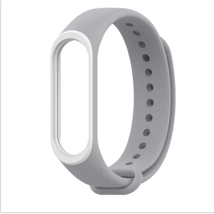 Dây đeo thay thế cho Xiaomi Miband 3 và 4 /5 viền mầu ( MB02 )