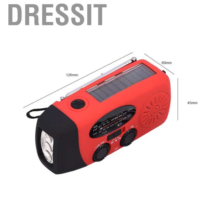 Radio Am / Fm / Wb Tích Hợp Đèn Led Năng Lượng Mặt Trời
