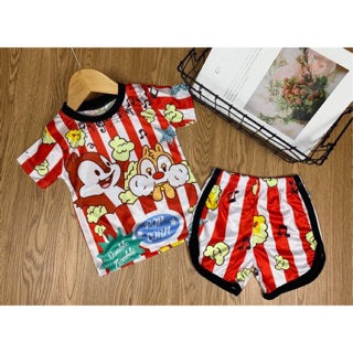 Bộ đùi thun lạnh mèo mickey cực dễ thương bé gái - đồ bộ trẻ em quần áo bé gái