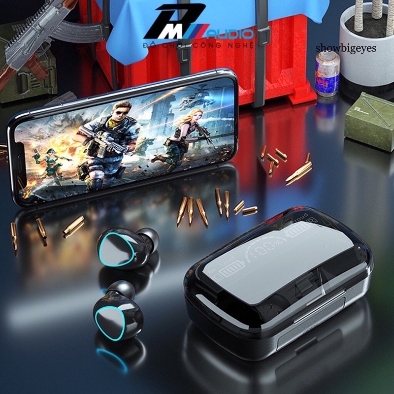 Tai Nghe Bluetooth Không Dây M10 Phiên Bản Pro Pin Trâu, Nút Cảm Ứng Tự Động Kết Nối Chống Nước Chống Ồn