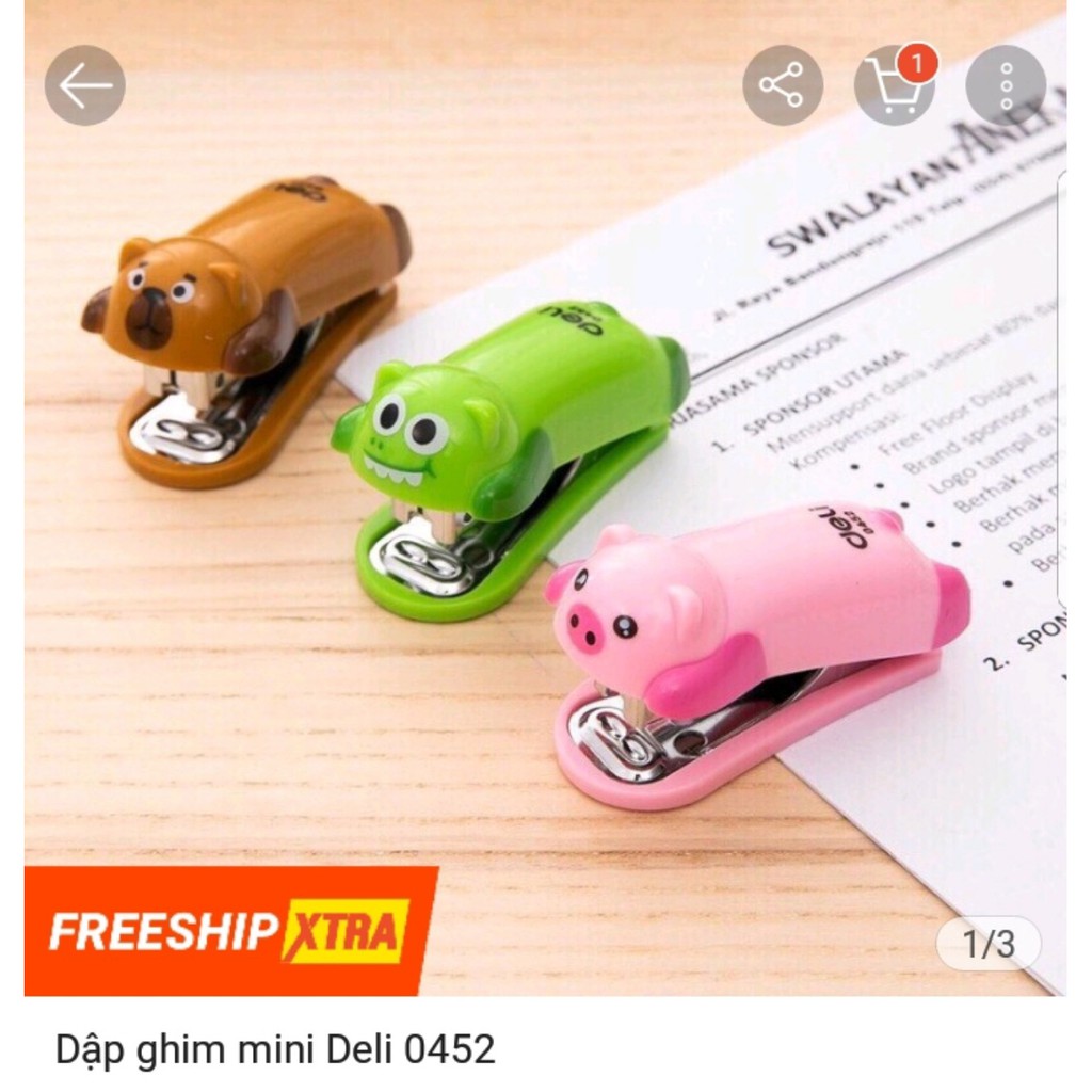 Dập ghim mini deli 0452