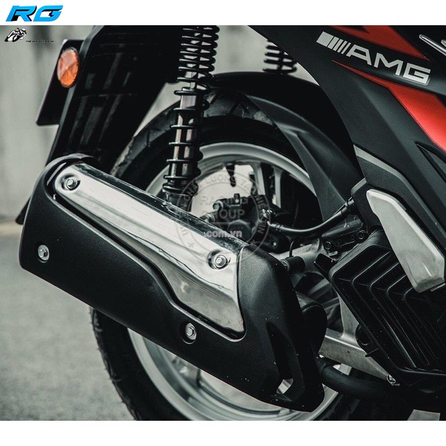 Ốp Pô Chụp Pô SH 2020 - 2022 Inox Kiểu SH Ý 300i ZHI.PAT Cao Cấp  Hàng Chính Hãng Bảo Hành 12 Tháng