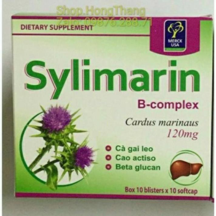 [Viên uống] GIẢI ĐỘC GAN SILYMARIN 120mg Hộp 100 viên