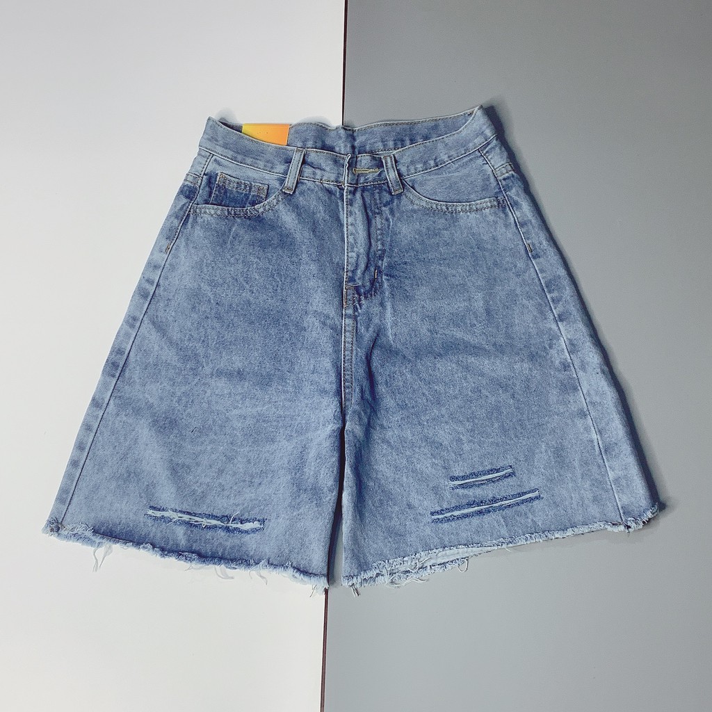 Quần Short Jeans Nam Nữ Rách / Quần Bò Đùi Siêu Chất Q33