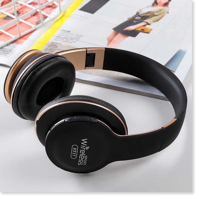 Tai Nghe Bluetooth B17, Tai Nghe Cao Cấp Chụp Tai, Nghe Hay Thời Gian Sử Dụng Lâu, Thiết Kế Trẻ Trung Năng Động.