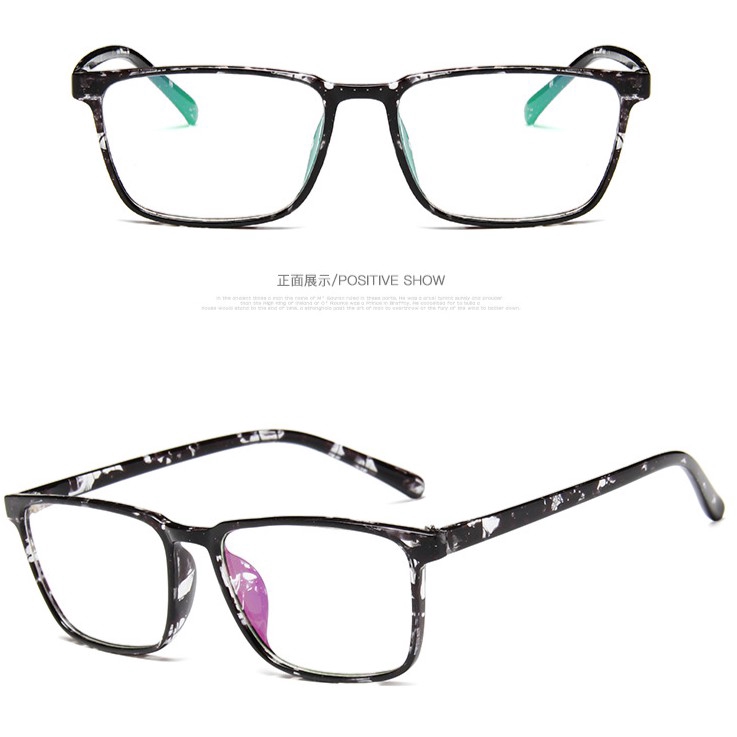 Kính cận tròng kính trong suốt thời trang Hàn Quốc đẹp mắt